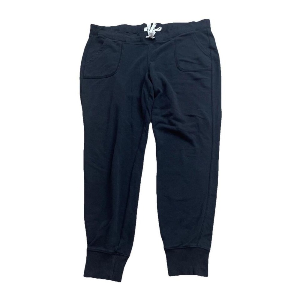 Old Navy Women's High Waisted Straight Ankle Black Sweatpants